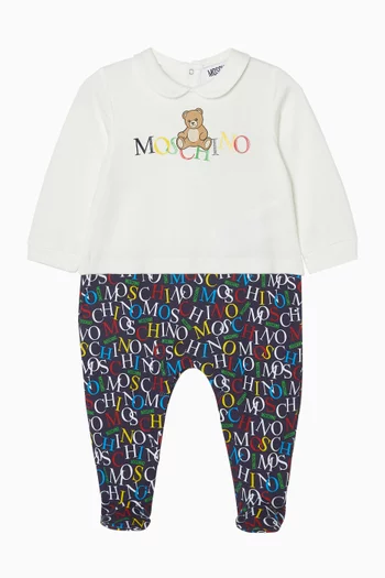 Logo Pyjama Gift Set in Cotton