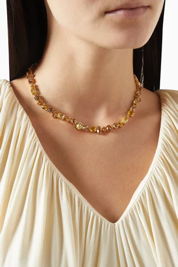 Gema Tennis Necklace in Gold-tone Metal