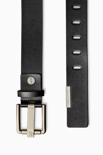 Prong Buckle Belt in Leather