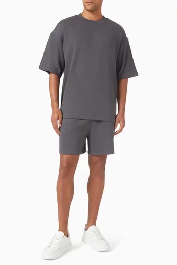 طقم تي شيرت وشورت قطن