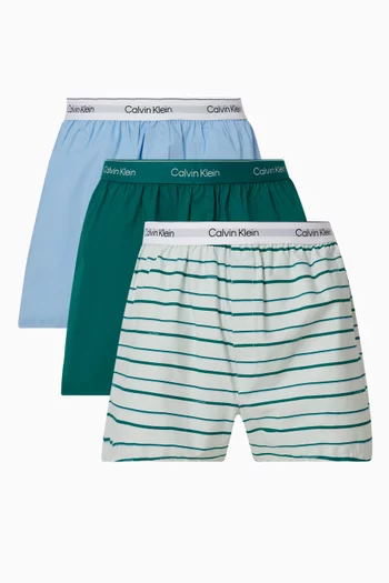 Icon Trunks in Stretch Cotton, Set of 3