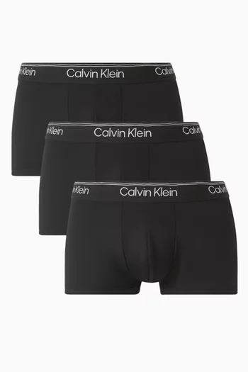 طقم بوكسر مايكروفايبر مطاطي، 3 قطع