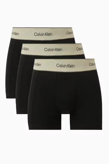 Heritage Boxer Briefs in Stretch-cotton, Set of 3