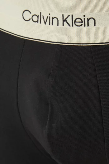 طقم بوكسر قطن مطاطي كلاسيكي، 3 قطع