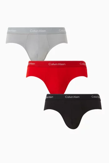 Icon Hip Briefs in Stretch-cotton, Set of 3
