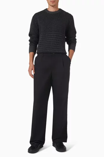 سترة بنقشة مزيج صوف