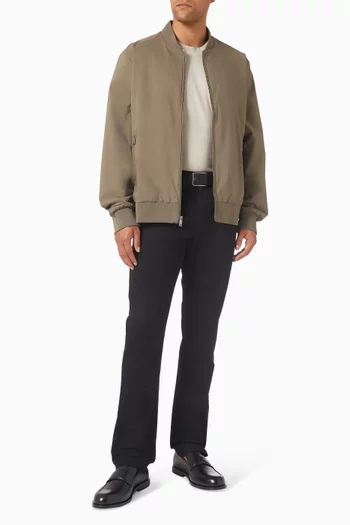 تي شيرت بتطريز شعار الماركة قطن