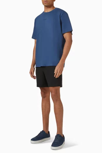 تي شيرت نانو بشعار الماركة قطن بيكيه مطاطي