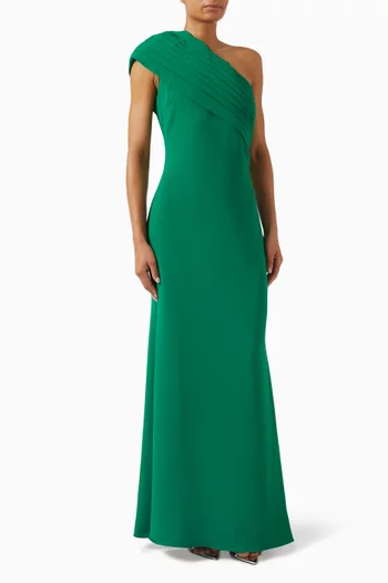 فستان سهرة بكتف مكشوف