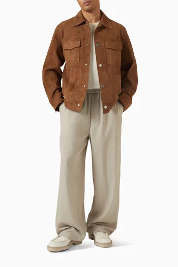 جاكيت تراكر شمواه جلد