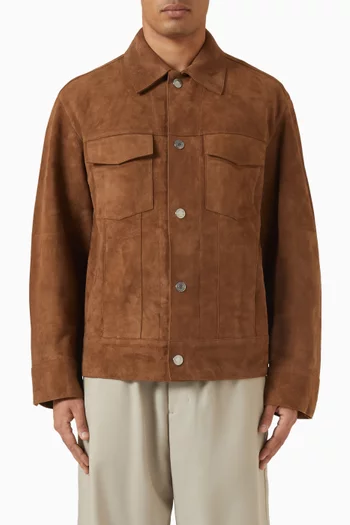 جاكيت تراكر شمواه جلد