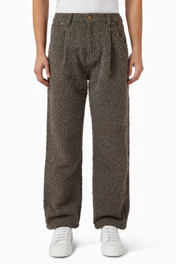 Crease Jeans in Bouclé Denim