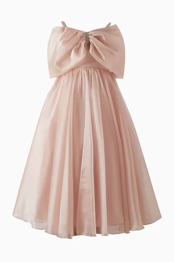 Embellished Bow Maxi Dress