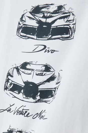 Graphic Print T-Shirt in Cotton