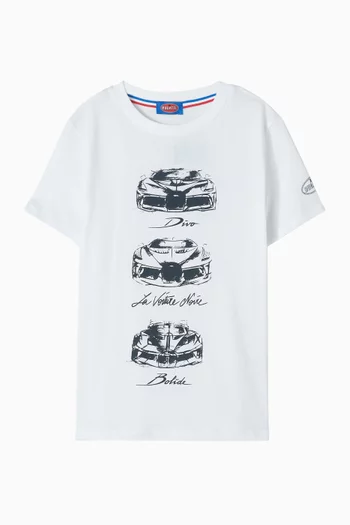 Graphic Print T-Shirt in Cotton