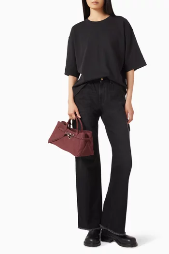 تي شيرت سميث بفتحة رقبة مستديرة قطن وجيرسيه