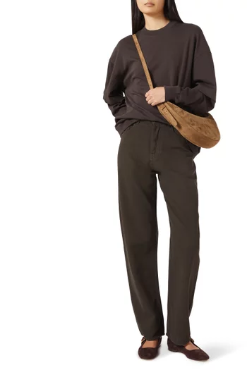 تي شيرت تروي بأكمام مزدوجة قطن