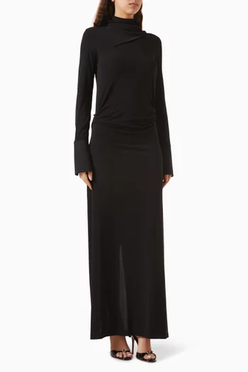 فستان فيليبا بأساور عريضة