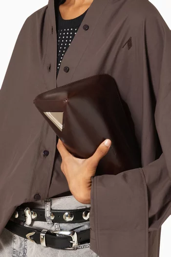"8.30PM" Clutch in Leather