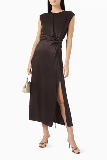 Gathered Midi Dress