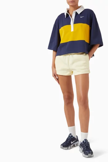 Oversized Polo T-shirt in Cotton Blend