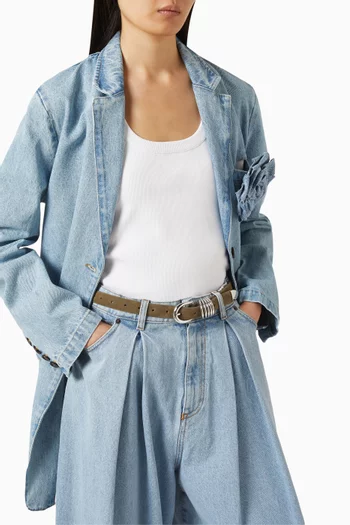 حزام هوليهوك جلد عجل شمواه