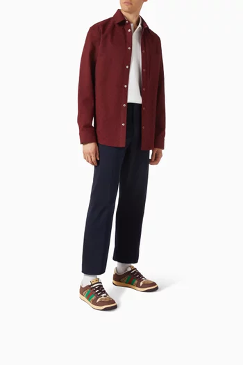 Screener Sneakers in GG Canvas & Leather