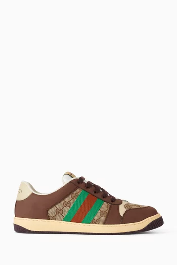 Screener Sneakers in GG Canvas & Leather