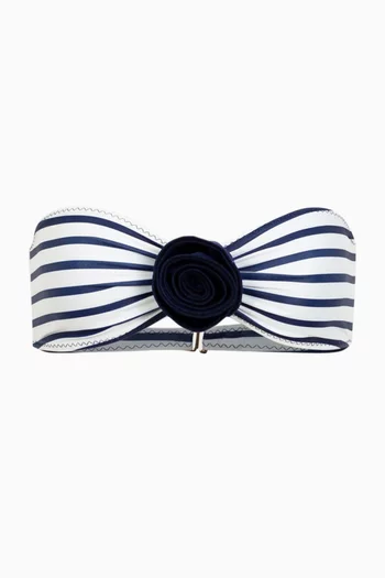 Rosette Bandeau Bikini Top