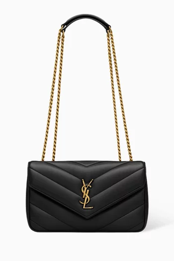 Loulou Small Shoulder Bag in Matelassé Lambskin