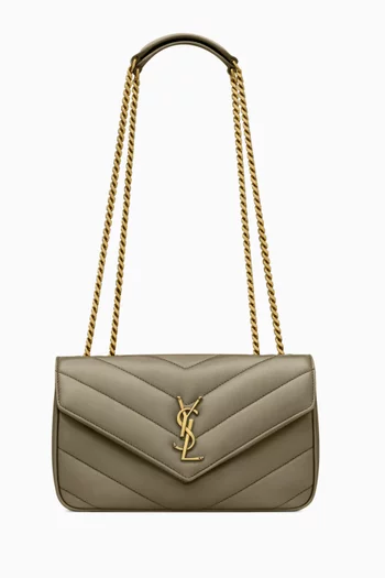 Loulou Small Shoulder Bag in Matelassé Lambskin