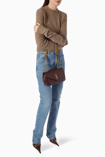 Loulou Small Shoulder Bag in Matelassé Lambskin