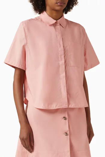 Cropped Shirt in Cotton