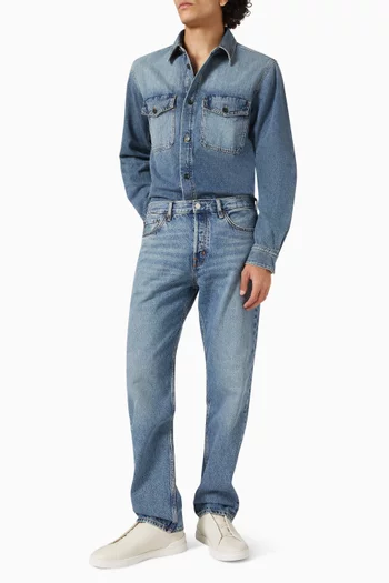 Signature Straight Jeans in Denim