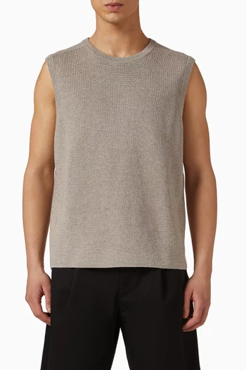 Tank Top in Linen-knit