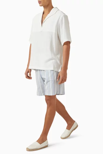 Nautical Shirt in Linen-blend
