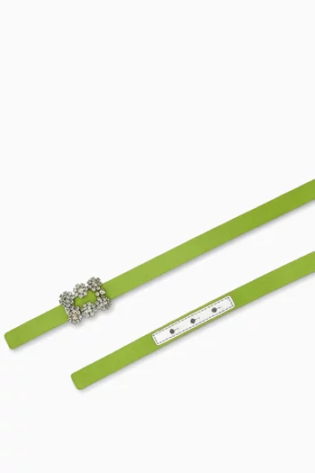 Efflorescence Belt in Silk-satin