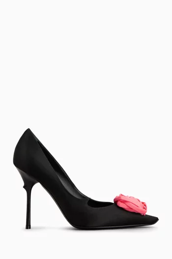 Rose Vivier 100 Pumps in Satin