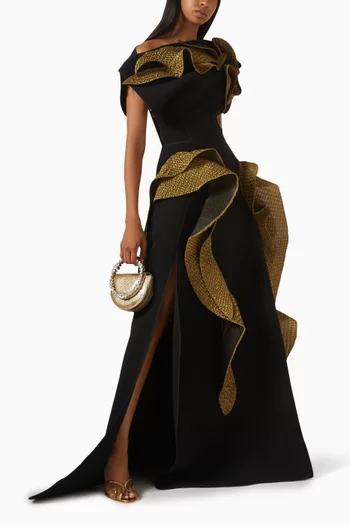 Synergies Ruffled Gown