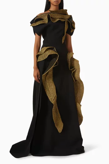 Synergies Ruffled Gown