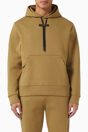 كنزة بغطاء رأس فوكاس تك مزيج قطن