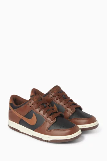 Dunk Low Sneakers in Leather