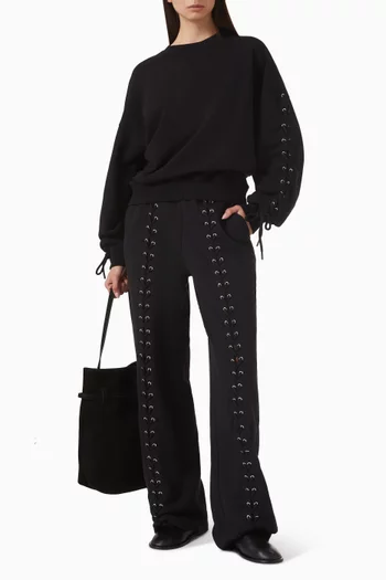 Lacing Sweatshirt in Organic Cotton