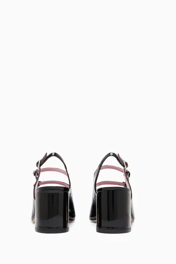 Banana 60 Slingback Mary Jane Pumps in Patent Leather