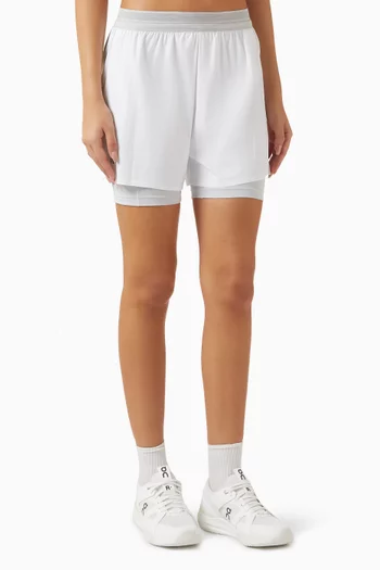 شورت بيرفورمانس بطول 2/1‏ وحياكة داخلية بطول 3"‏ بوصة