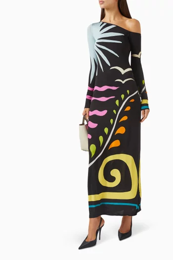 Lourdes Swim Cover-up Dress in Viscose