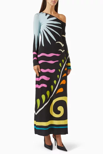 Lourdes Swim Cover-up Dress in Viscose