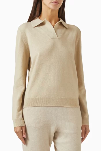 Lago D'Orta Polo Shirt in Baby Cashmere