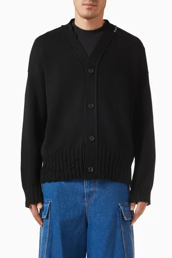 Symbol Cardigan in Cotton Knit