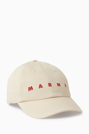 Logo Baseball Hat in Cotton